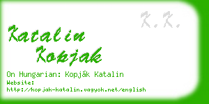 katalin kopjak business card